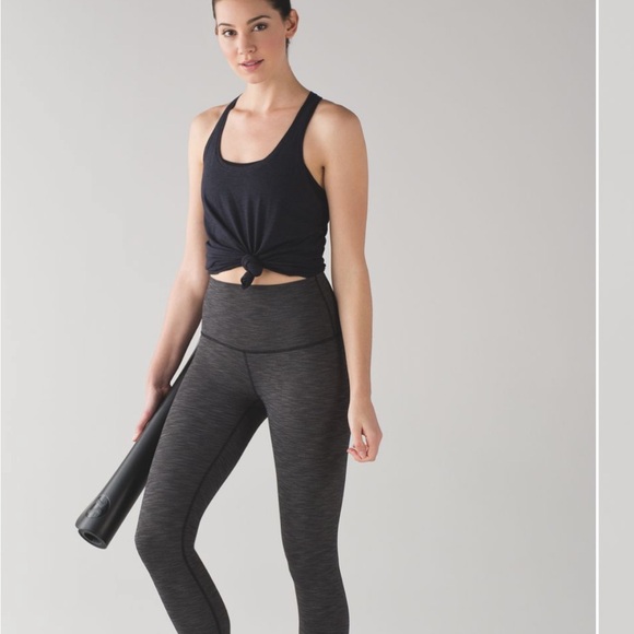 Lululemon Wunder Under Luxtreme Heather Gray Leggings 31” - Picture 1 of 11